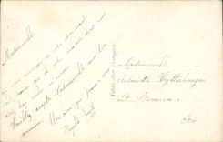 Phantasie - Paar - aufrichtige Gluckwunsche - Verbindung - Hochzeit - CPA