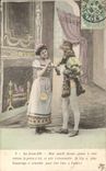 CPA Fantaisie l'anneau d'or Page et servante