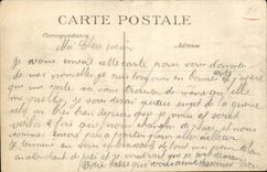 Fismes CPA Gate and suburb of Soissons (ass donkey mule)