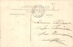 Trawl-nets on the Marne CPA Seen of the canal (barge)