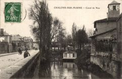 Trawl-nets on the Marne CPA Canal of Nau