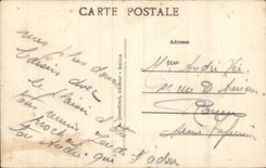 Reims CPA Post office building Entrance Street Ceres