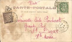 Reims CPA Places Royal market at the flowers