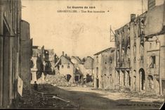 Gerbeviller CPA a burnt street