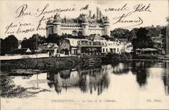 Pierrefonds CPA der See und das Schloss