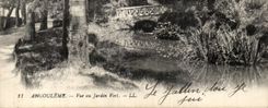 Angouleme CPA Vue au jardin vert