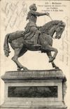 Orleans CPA Statue equestrian of Jeanne of arc by Foyatier (inauguree on May 8th 1855)