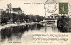 Auxerre CPA die Kathedrale und die Kirche Saint Germain