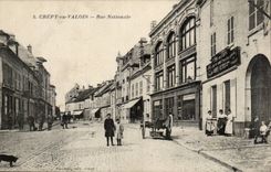 Crepy in Valois CPA national Street