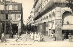 Algerien Algiers CPA die Strasse Bab Azoun