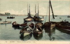 Boote Algerien-Algiers CPA der Sunde zum Port (Bootsschiff)