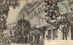 Algerien Algiers CPA das Kasino und die Strasse von Isly