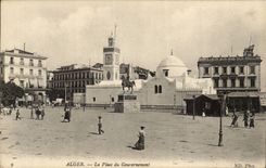 Algerien Algiers CPA der Ort der Regierung