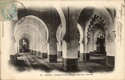 Algerien Innenalgiers CPA von der Moschee Strasse der Marine