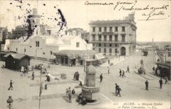 Moschee Algerien-Algiers CPA Djedid und Konsulats- Gaumen