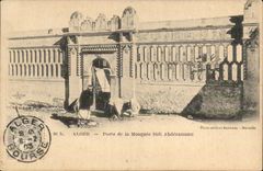 Gatter Algerien-Algiers CPA der Moschee Sidi Abderamann