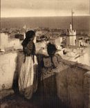 Algerien maurisches Algiers CPA auf der Terrasse