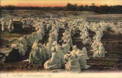 Algeria CPA the great prayer