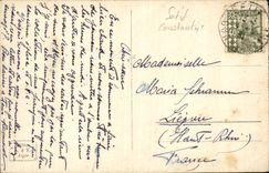 Statue Algerien-CPA Algiers des Herzogs von Orleans und von Moschee Djama Djedid