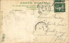 Ansicht Algerien-Algiers CPA der Prachtstrasse und des Kais