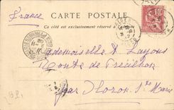 Algerien Algiers CPA die Prachtstrasse der Palmen ein Tag des Hurrikans