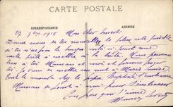 Beauzee on Surface - Rough bombardment - the Great War 1914 1915 - CPA