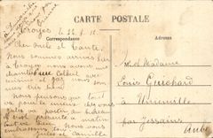 Low Troyes CPA relief of the Monument of the children Paddle To overcome it or die! by Alfred Boucher