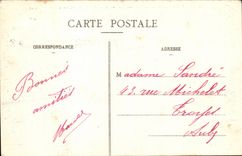 Troyes CPA High relief of the Monument of the children Paddle To overcome it or die! by Alfred Boucher