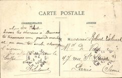 Troyes CPA High relief of the Monument of the children Paddle To overcome it or die! by Alfred Boucher