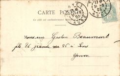 Troyes CPA the Seine with the Charlemagne bridge