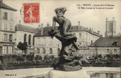 Troyes CPA the abduction by Suchetet public garden of the Prefecture