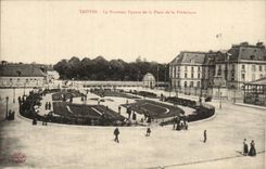 Troyes CPA the new public garden of the place of the Prefecture