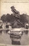 Troyes CPA Public garden of the prefecture and Statue the Abduction by Suchetet