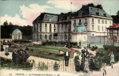 Troyes CPA prefecture and the public garden
