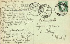 TRoyes CPA Train station the new hall