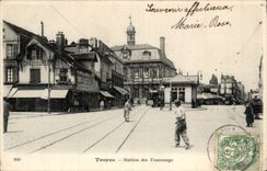 TRoyes CPA Station of the trams