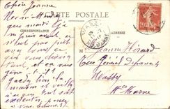 TRoyes CPA Monument of the children of the paddle and Train station