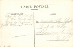 TRoyes CPA the avenue of the station and Entering of the street Thiers seen from top of the new station