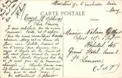 TRoyes CPA the monument of the children of the paddle and Entering of the city by the street Thiers