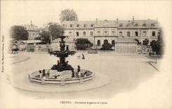 TRoyes CPA the Argence fountain and the college