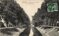 Troyes CPA View of the canal of the High Seine