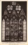 TRoyes CPA the Superb cathedral stained glass of the allegory of the press Linard Gauthier