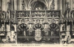 Troyes CPA Jube out of stone of the church of the Madeleine Works of the master mason Jean Gaude