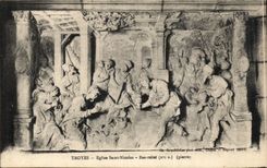 Troyes CPA Church Low Saint Nicolas relief