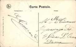 Belgie Belgium CPA Bubble Bridge of France and castle of the Monks