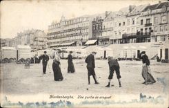 Belgie Belgium CPA Blankenberghe part of croquet (cricket)