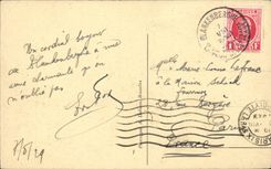 Belgie Belgium CPA Blankenberghe the dam and the monument of Bruyn