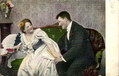 Belgie Belgique CPA Couple