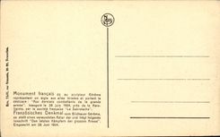 Belgie Belgique CPA WAterloo Monument francais (aigle eagle)