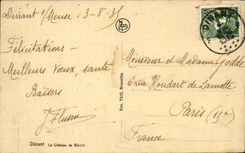 Belgie Belgien das CPA das Schloss auf Walzin speist